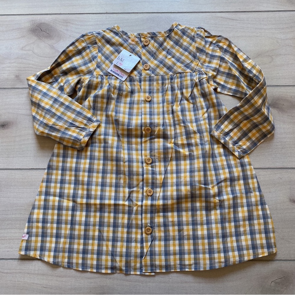 NWT Ruffle Butts Parker Plaid Button Back Dress - Picture 4 of 4
